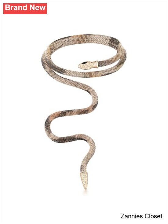 Jewelry - 👻 Bendable Snake Chain Necklace Arm Cuff Flexible Twisty Punk Choker